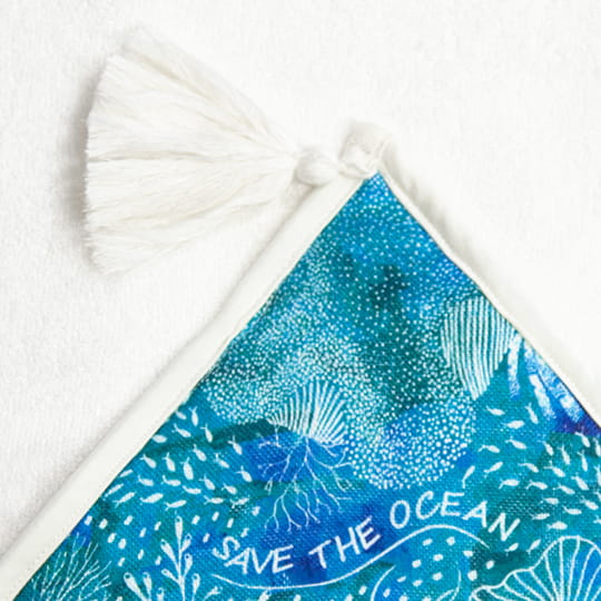Bamboo-Badetuch mit Kapuze – Ocean